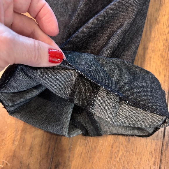 Sandro Black Denim Straight Leg Trousers, size 6, Office School Work Everyday - Picture 8 of 9